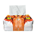 Geometric Fox Print Rectangle Tissue Box Cover