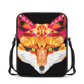 Geometric Fox Print Rectangular Crossbody Bag