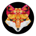 Geometric Fox Print Round Floor Mat