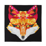 Geometric Fox Print Silk Bandana