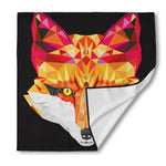 Geometric Fox Print Silk Bandana