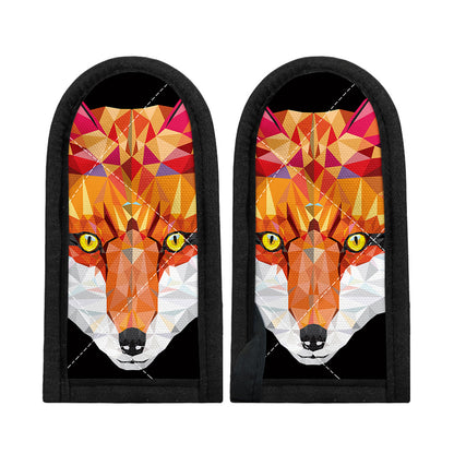 Geometric Fox Print Skillet Handle Cover