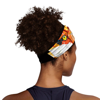 Geometric Fox Print Sports Headband
