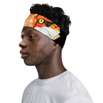 Geometric Fox Print Sports Headband
