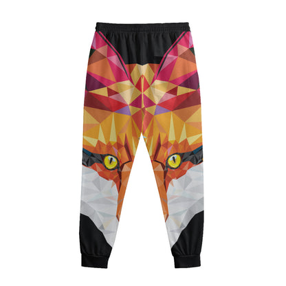 Geometric Fox Print Sweatpants