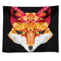 Geometric Fox Print Tapestry