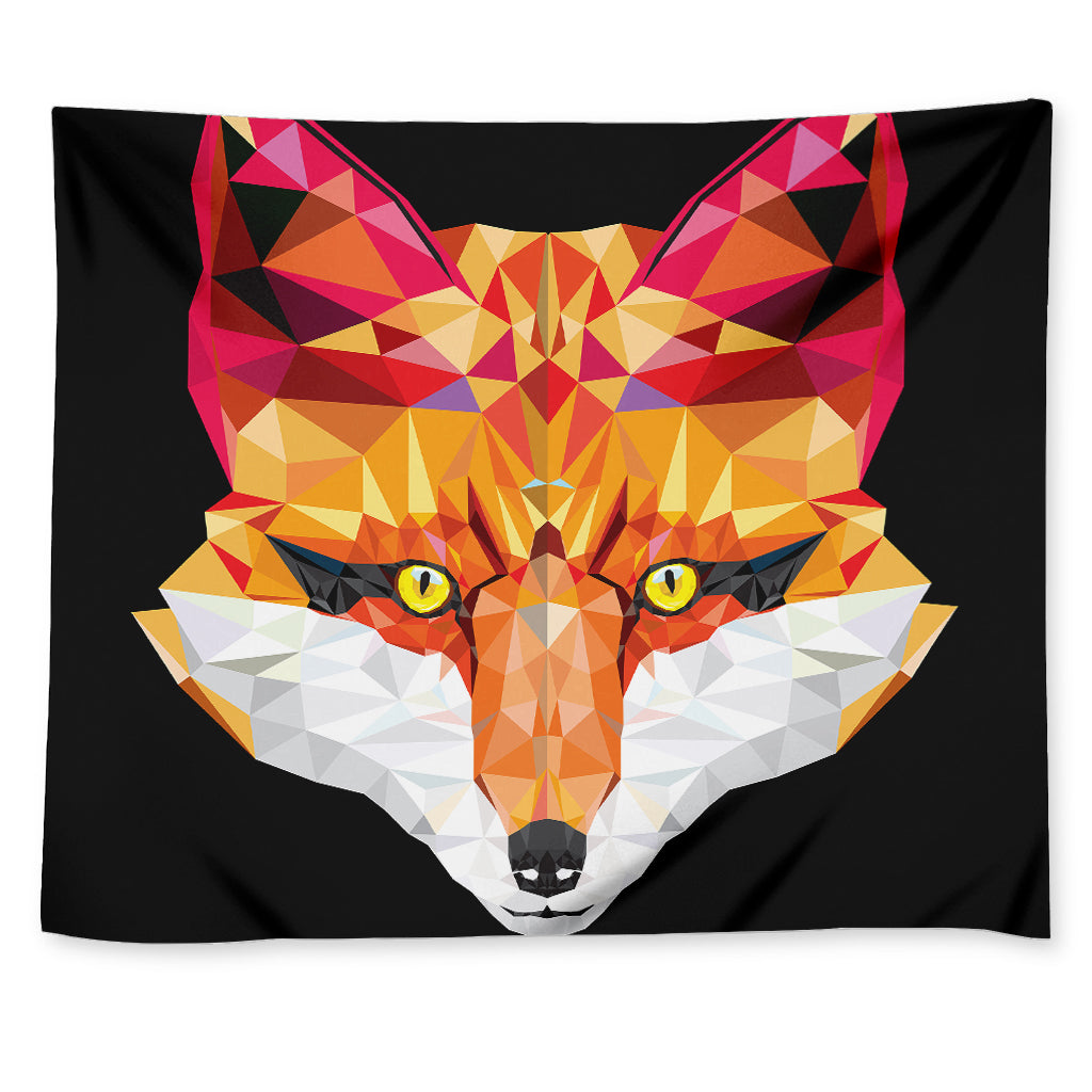 Geometric Fox Print Tapestry