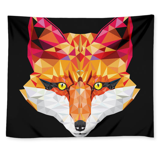 Geometric Fox Print Tapestry