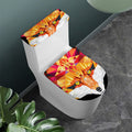 Geometric Fox Print Toilet Lid And Tank Cover Set