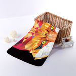 Geometric Fox Print Towel
