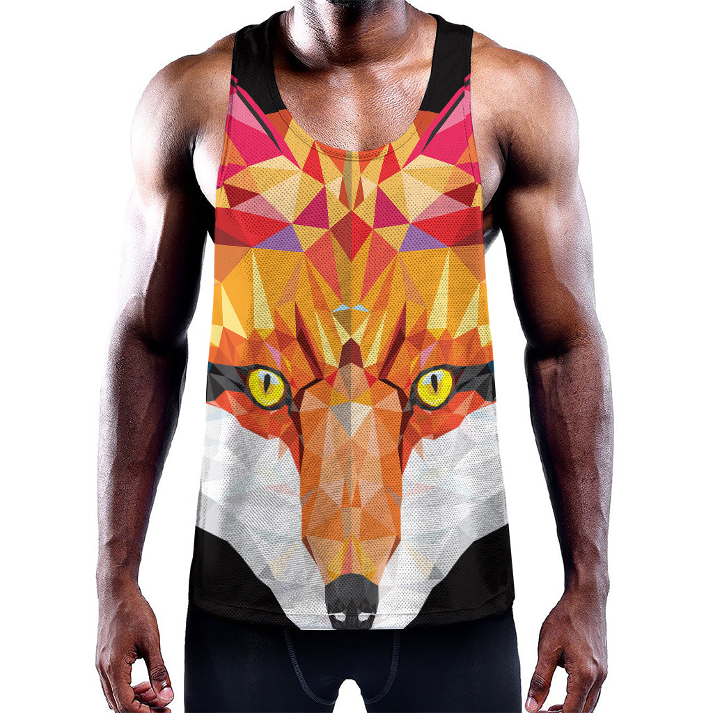 Geometric Fox Print Training Tank Top