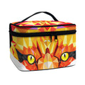 Geometric Fox Print Travel Makeup Bag