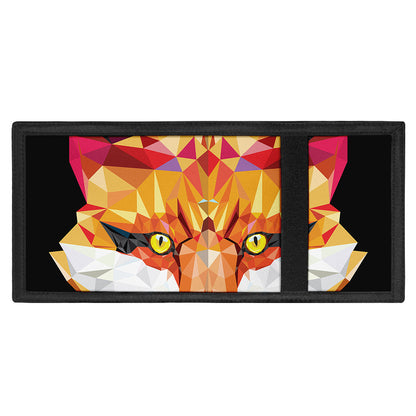 Geometric Fox Print Trifold Wallet