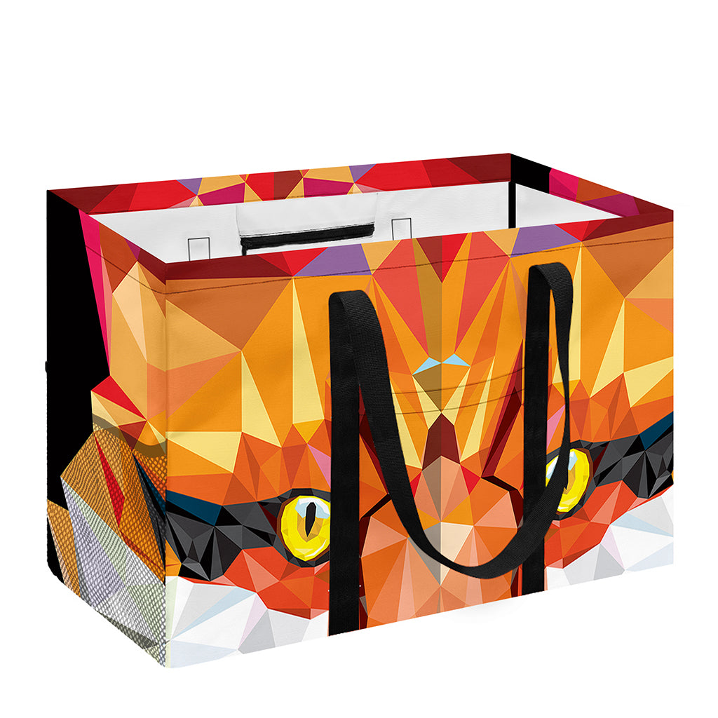 Geometric Fox Print Utility Tote Bag