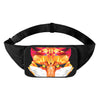 Geometric Fox Print Waist Bag