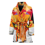 Geometric Fox Print Women's Bathrobe