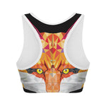 Geometric Fox Print Women's Sports Bra