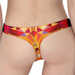 Geometric Fox Print Women's Thong