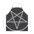Geometric Inverted Pentagram Print Adjustable Apron
