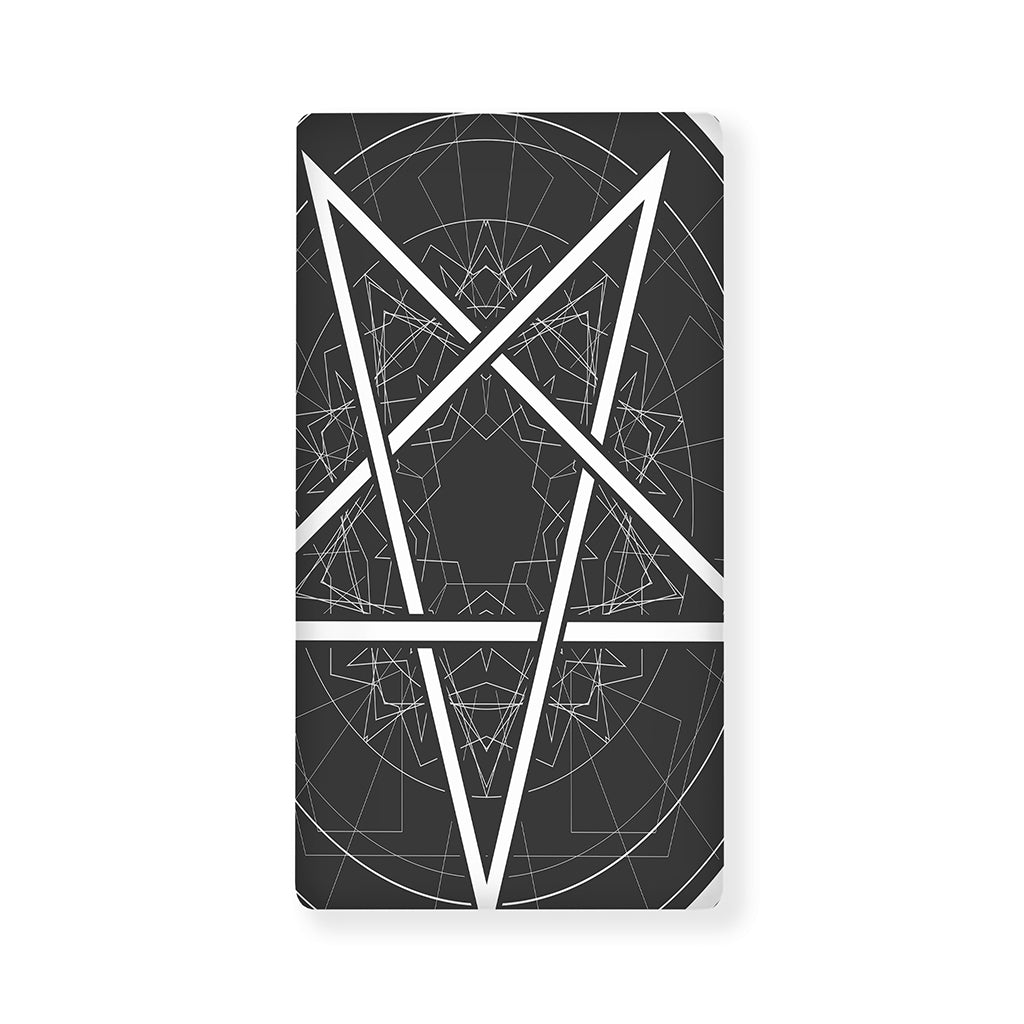 Geometric Inverted Pentagram Print Baby Crib Sheet