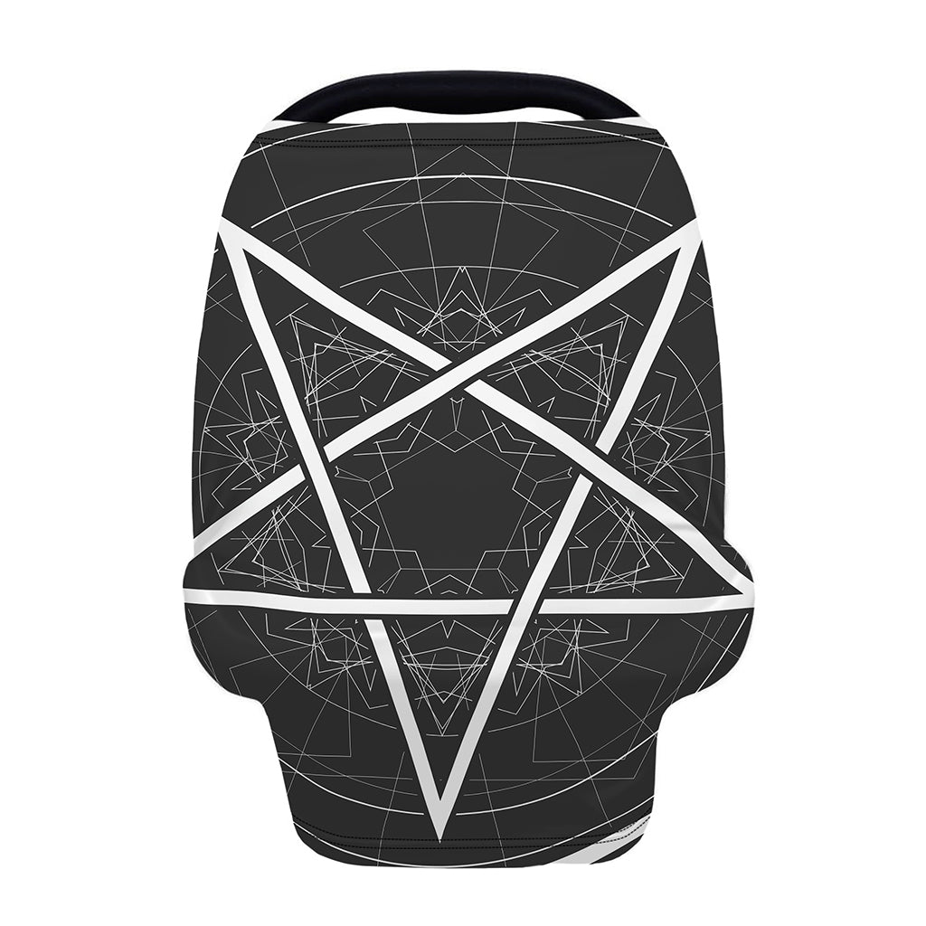 Geometric Inverted Pentagram Print Baby Seat Cover