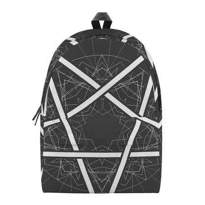 Geometric Inverted Pentagram Print Backpack