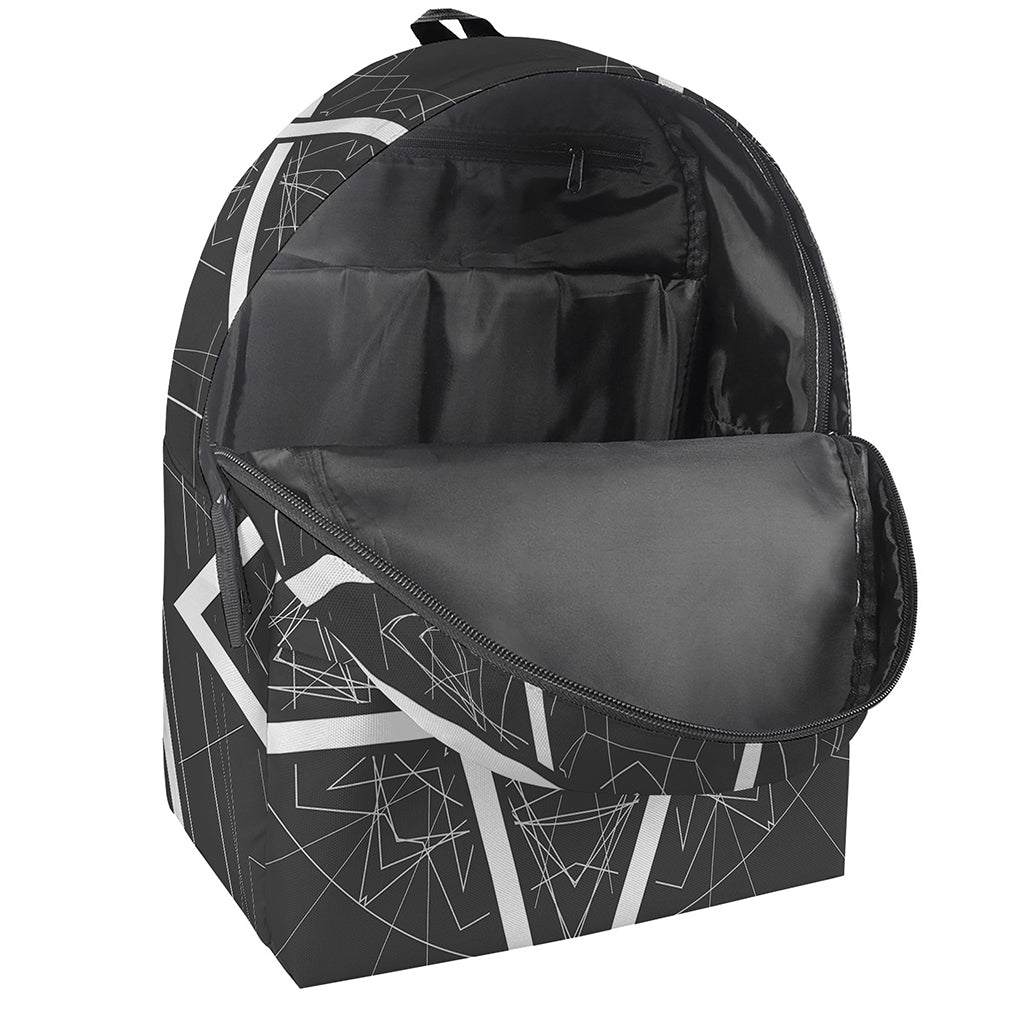 Geometric Inverted Pentagram Print Backpack