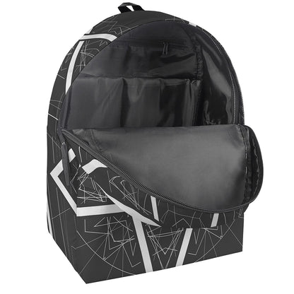 Geometric Inverted Pentagram Print Backpack
