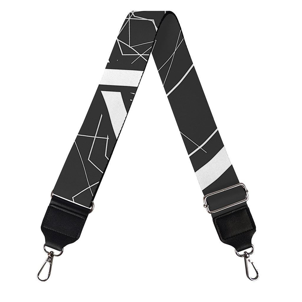 Geometric Inverted Pentagram Print Bag Strap
