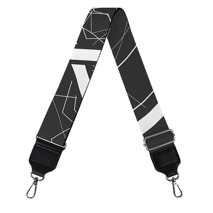 Geometric Inverted Pentagram Print Bag Strap