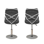 Geometric Inverted Pentagram Print Bar Stool Covers
