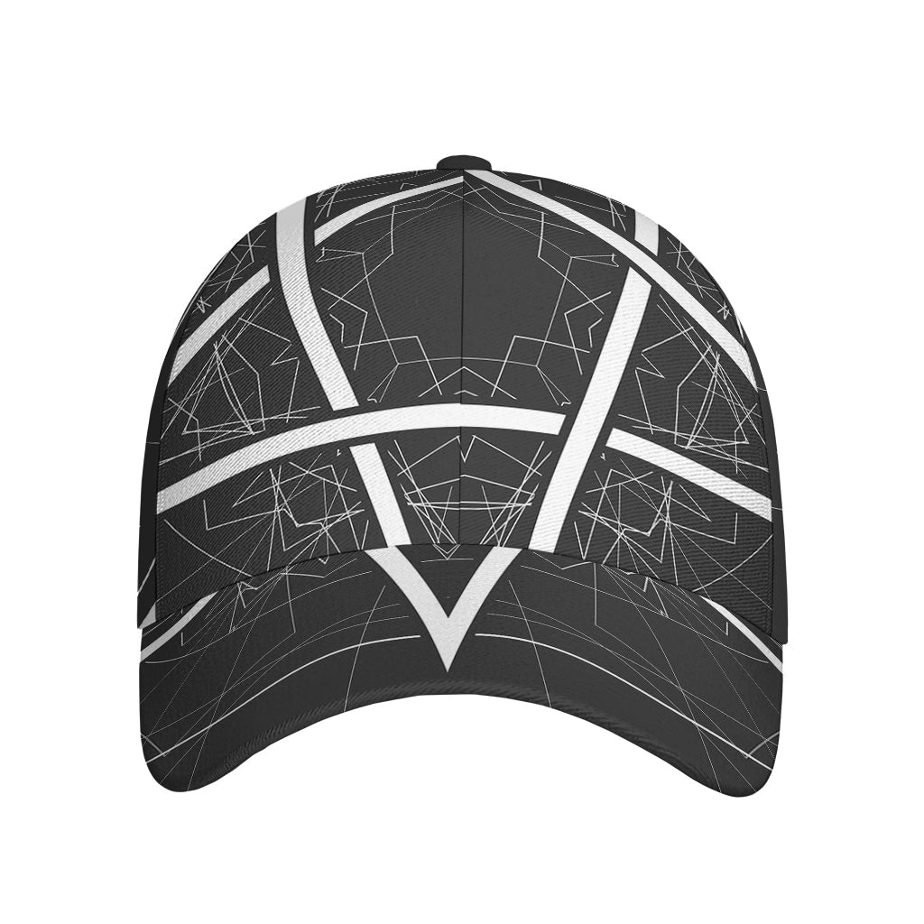 Geometric Inverted Pentagram Print Baseball Cap