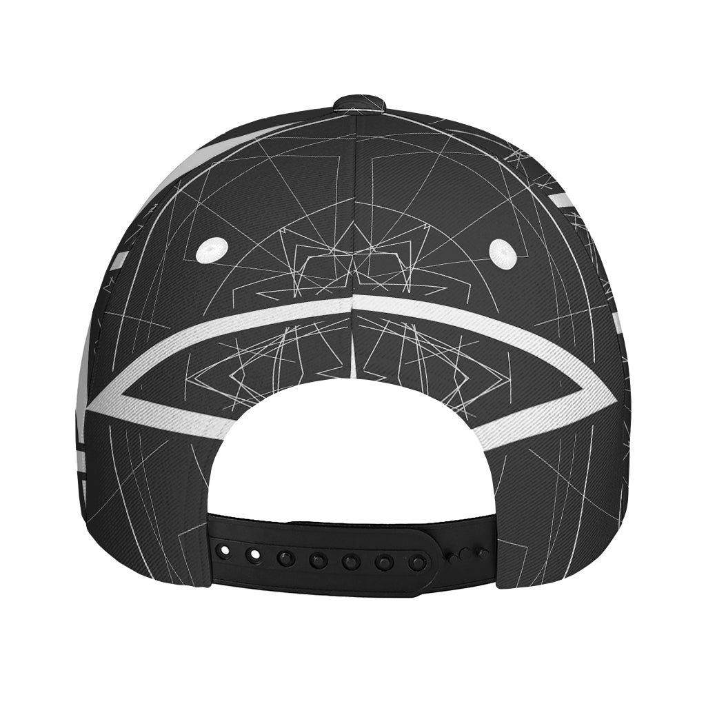 Geometric Inverted Pentagram Print Baseball Cap