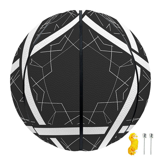 Geometric Inverted Pentagram Print Basketball