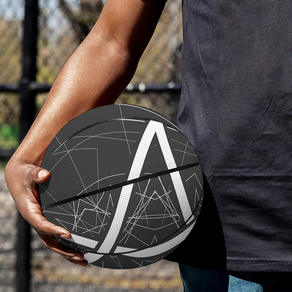 Geometric Inverted Pentagram Print Basketball