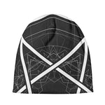 Geometric Inverted Pentagram Print Beanie