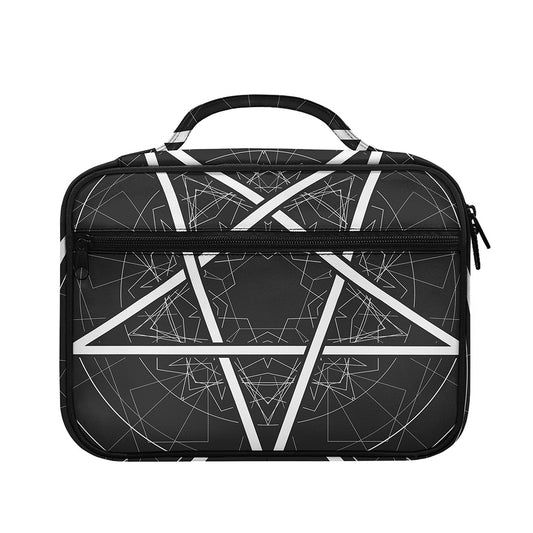 Geometric Inverted Pentagram Print Briefcase Bible Bag