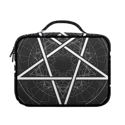 Geometric Inverted Pentagram Print Briefcase Bible Bag