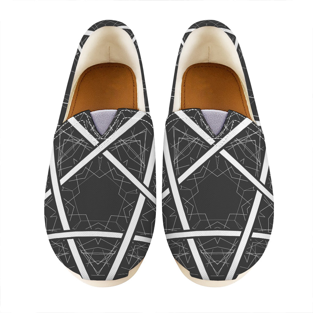 Geometric Inverted Pentagram Print Casual Shoes
