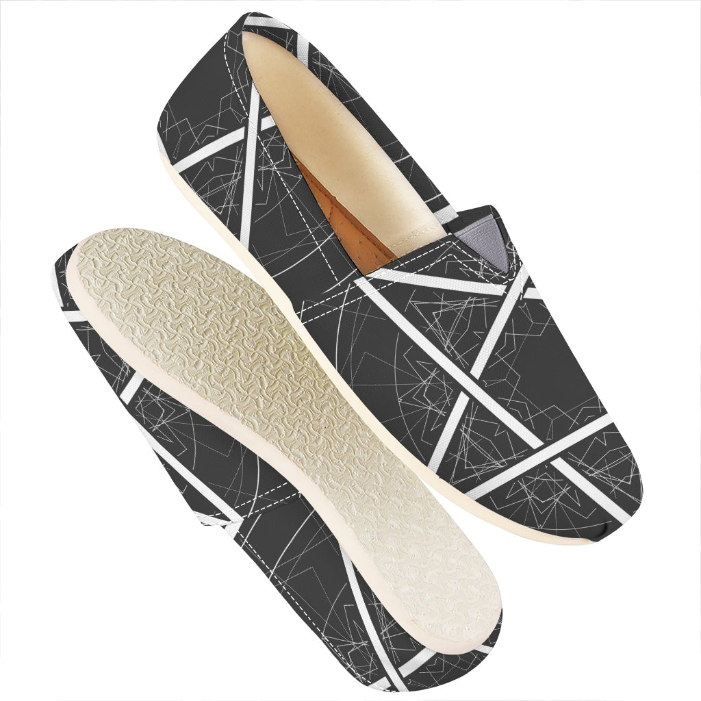 Geometric Inverted Pentagram Print Casual Shoes