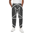 Geometric Inverted Pentagram Print Cotton Sweatpants