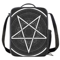 Geometric Inverted Pentagram Print Crossbody Lunch Bag