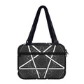 Geometric Inverted Pentagram Print Double Strap Bible Bag