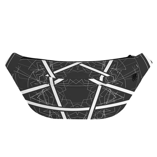 Geometric Inverted Pentagram Print Fanny Pack
