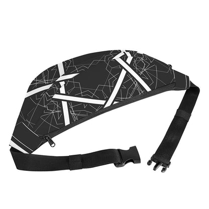 Geometric Inverted Pentagram Print Fanny Pack
