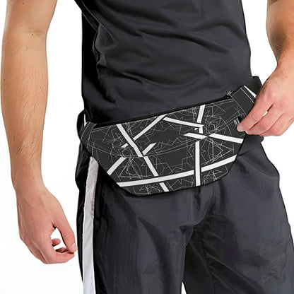 Geometric Inverted Pentagram Print Fanny Pack
