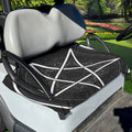 Geometric Inverted Pentagram Print Golf Cart Seat Cover