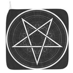 Geometric Inverted Pentagram Print Hand Towel
