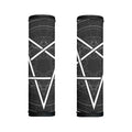 Geometric Inverted Pentagram Print Handle Covers