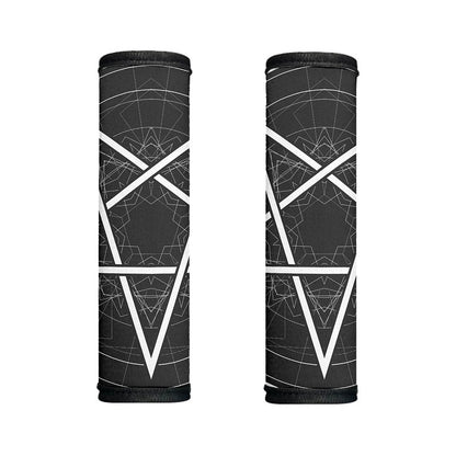 Geometric Inverted Pentagram Print Handle Covers